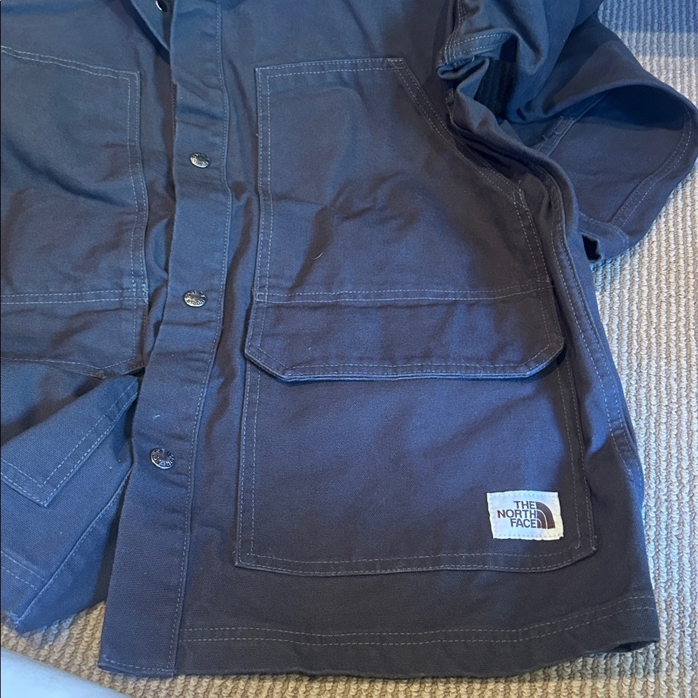 NWT The North Face berk utility canvas Cotten Jacket in asphalt grey - Picture 9 of 12